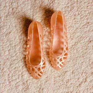 🌿VTG Basket Weave Jelly Ballet Flats